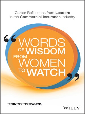 cover image of Words of Wisdom from Women to Watch